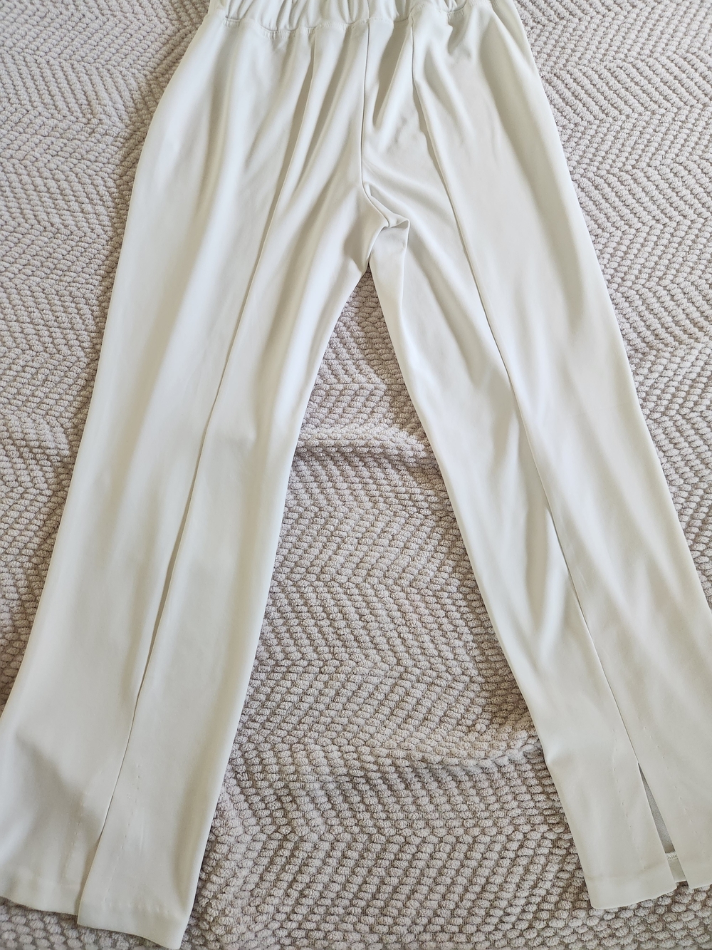 MSK White Knit Pull-On Pants - Picture 5 of 6